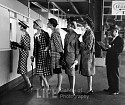 Nina Leen, Race Track Fashions at Roosevelt Raceway Window, New York
1958, Vintage Silver Gelatin Print