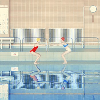 Maria Svarbova -&nbsp;Maria Svarbova Two swimmers