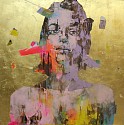 Marco Grassi, Di-Gold Experience 120-45
2022, Oil on Aluminum Dibond, Gold Leaf, and Resin
