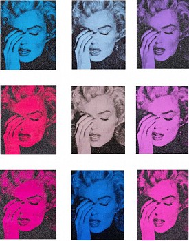 Work: Russell Young Marilyn Crying