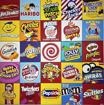 Work:&nbsp;Guy Boudro Candy Mosaic: Skittles