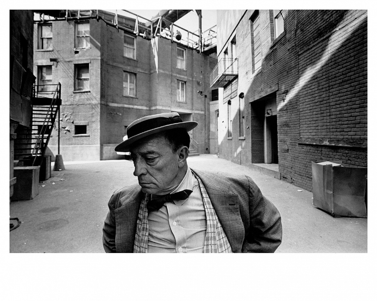 Lawrence Schiller, Buster Keaton, MGM Back Lot, 1965
Archival Digital Pigment Print, 16 x 20 in.