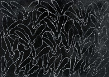 Work: Hunt Slonem Regines Black Diamond