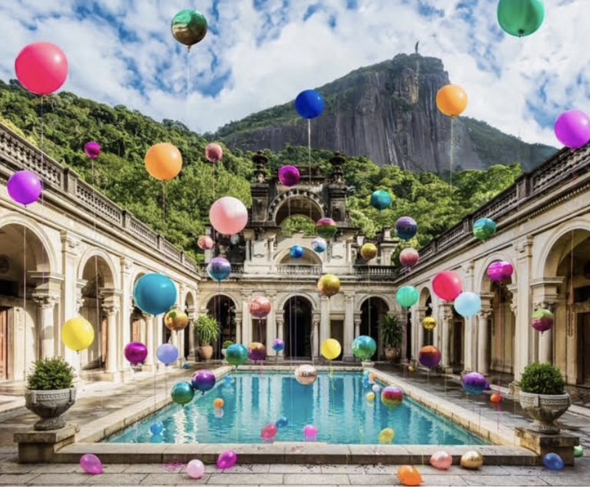 Flávia Junqueira, Parque Lage #3, 1957, 2025
Mineral Pigment on Cotton Paper, 59 x 72 in.