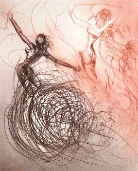 Salvador Dali -&nbsp;Salvador Dali Hippies Suite: Woman In The Waves