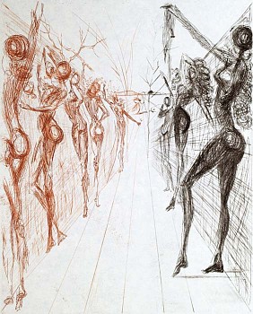 Salvador Dali -&nbsp;Salvador Dali Hippies Suite: Corridor of Katmandu