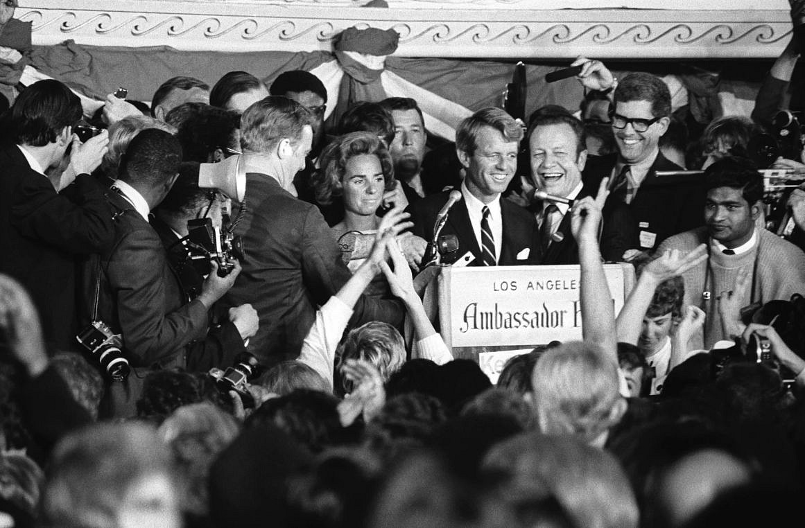 Harry Benson, RFK at Podium, Ambassador Hotel in Los Angeles, 1968
Archival Pigment Print, 24 x 30 in.