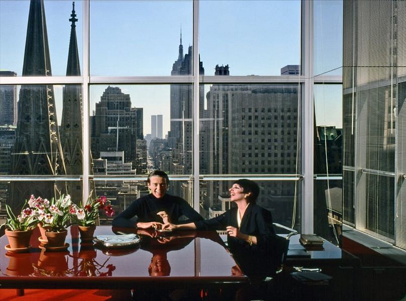 Harry Benson, Halston and Liza Minnelli, Olympic Tower, NY, 1978
Archival Pigment Print, 41 x 46 in.