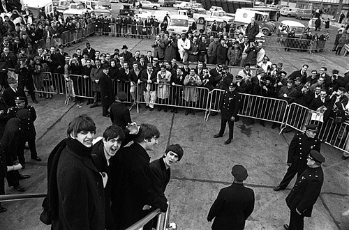 Harry Benson, Beatles Arriving, NYC, 1964
Archival Pigment Print, 32 x 45 in.