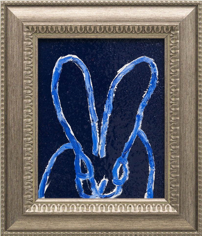 Hunt Slonem, Carmen in Blue, 2026
Oil and Acrylic with Diamond Dust on Wood, 14 1/2 x 12 1/1 in.